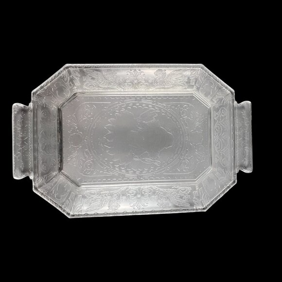 Antique EAPG Virginia Dare Bread Plate Diana Goddess Hunt Dithridge Riverside - Picture 7 of 11